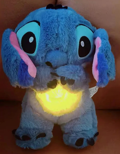 Load image into Gallery viewer, Kawaii Stitch Plush Doll Baby Sleeping Companion Sound Soothing Musical Kawaii with Air Bag and Light Doll Breathing Toys Gifts
