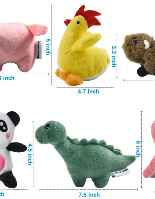 Load image into Gallery viewer, Squeaky Dog Toys for Puppy Small Medium Dogs, Stuffed Samll Dog Toys Bulk with 12 Plush Pet Dog Toy Set, Cute Safe Dog Chew Toys Pack for Puppies Teething (6 Dog Toys)
