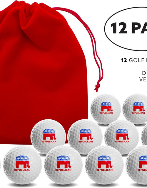 Load image into Gallery viewer, Republican Golf Balls with Red Tee Pouch
