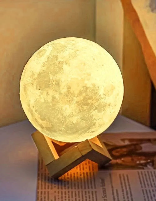 Load image into Gallery viewer, 1 LED Moon Light Galaxy Light, DIY Moon Night Light, Girl, Boy, Child, Woman Birthday Gift, Bedroom Decoration (Warm Light)
