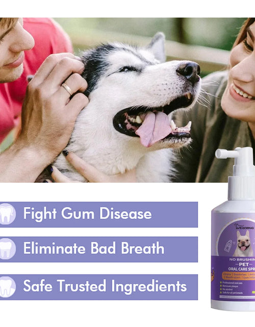 Load image into Gallery viewer, 50Ml Pet Oral Cleanse Spray Dogs Mouth Fresh Teeth Clean Deodorant Prevent Calculus Remove Kitten Bad Breath Mouth Pet Supplies
