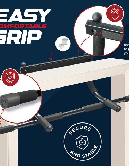 Load image into Gallery viewer, Pull up Bar Doorway Heavy Duty Chin up Bar Trainer for Home Gym Doorway Pull up Bar or Dip Bar
