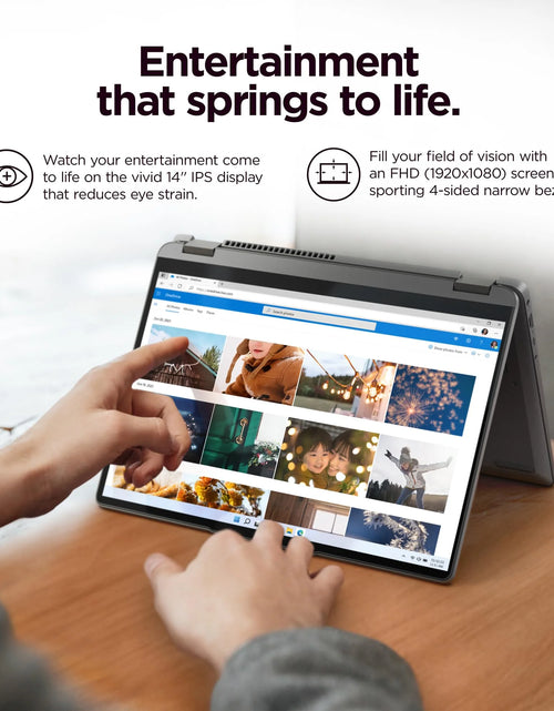 Load image into Gallery viewer, Ideapad Flex 5 14&quot; WUXGA Multi-Touch, Intel Core I3-1215U, 8GB RAM, Intel UHD Graphics, 256GB SSD, Win 11 Home in S Mode, Storm Grey, 82R7003WUS
