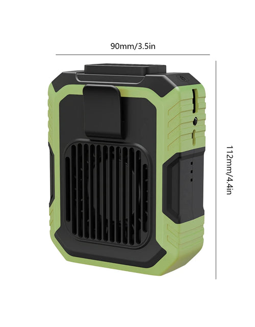 Load image into Gallery viewer, Portable Waist Fan USB Rechargeable Hanging Neck Fan 4000Mah Mini Electric Fans Outdoor Sports Waist Clip on Fan with Power Bank
